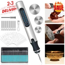 Mini Cordless Rechargeable Grinding Pen Electric Engraving Pen Kit with 30 Bits