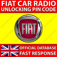 ✅FIAT RADIO PIN CODE 500 500L X DUCATO DOBLO FIORINO IDEA PANDA PUNTO QUBO TIPO✅