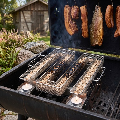 Bbq smoking spiral cold smoke - smoking,