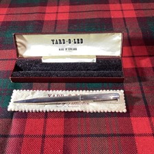 Vintage Solid Silver Yard O Led Propelling Pencil, London 1956 Original case.