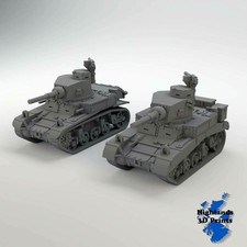 M3 Stuart Tank WW2 Tabletop Gaming 3D Print