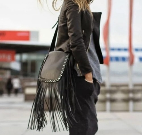 Zara real leather - zara, fringed