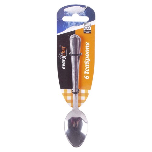 Silver teaspoons 6pk - silver,