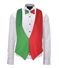 Adults Elf Waistcoat & Bowtie