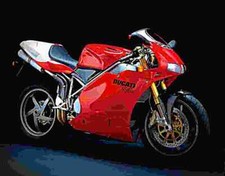 Ducati 748 S 2001 3 A4 Photo Print