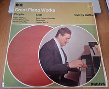Gyorgy Cziffra ‎– Chopin/Liszt Great Piano Works: Vinyl LP. Philips,UK. 1963.VG+