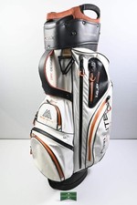 Big Max 14.0 Series Cart Bag / 15-Way Divider / White, Black & Orange