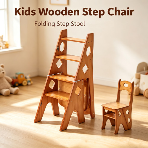 Step folding stool - folding,
