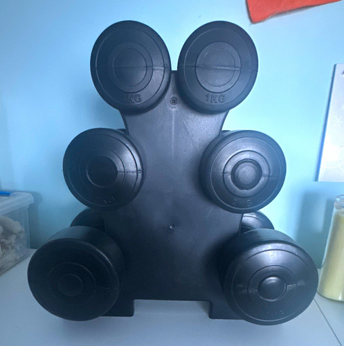 6pc straame dumbbell set 1kg - straame,