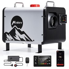 Hcalory 8KW 12V 240V bluetooth Diesel Air Heater Night Heater LCD Remote Van RV