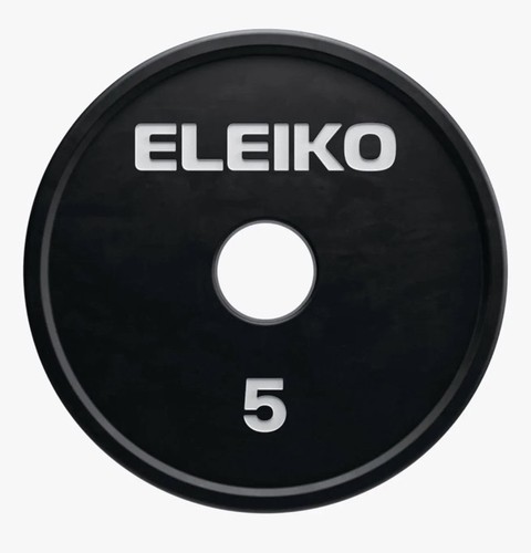 Eleiko discs 5kg - discs, rubberized