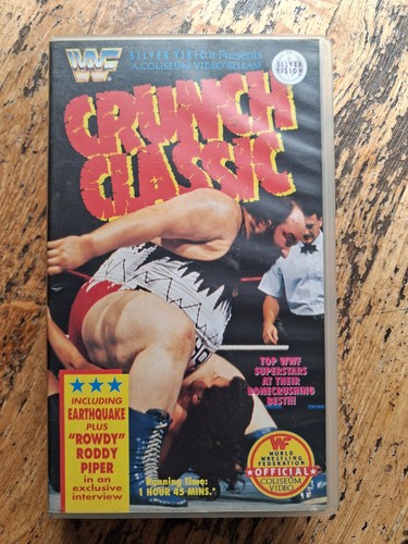 Wwf crunch classic vhs video - wwf,