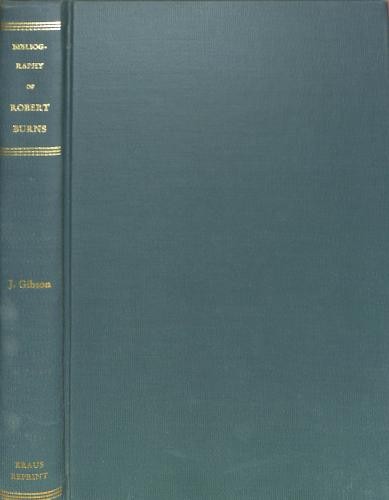 Bibliography robert burns - bibliography,