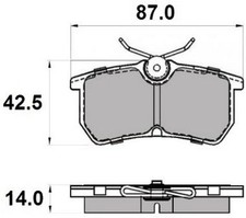 NAP Rear Brake Pad Set for