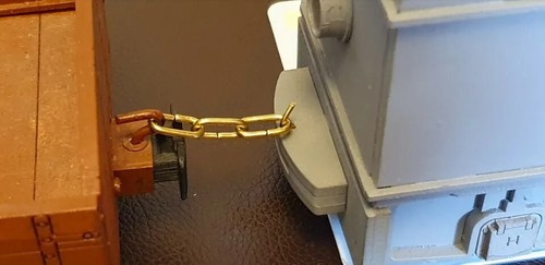 Long link chain - link, for