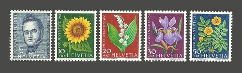 Switzerland stamps 1961 - switzerland, pro
