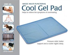 Cooling Gel Pillow Chilled Natural Comfort Sleeping Aid Body Cool Bed Mat Pad