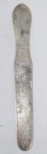 Letter Opener Silver Plated Flat Two Ended Desk Writing Accessory