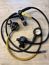 Scuba Pro Yoke MK20 1st Stage S600 and R380 Regulators and Aqua Lung Gauge