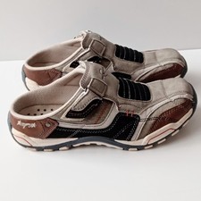 ✅ Memphis One Mens Leather Slip -on Shoes Size 41  UK 7,5 Beige And Brown 