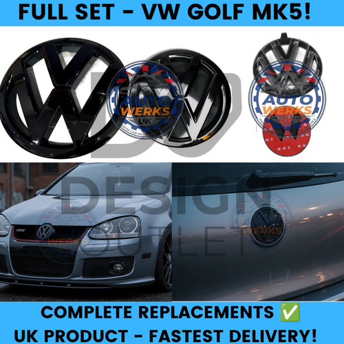 Golf mk5 2003 2009 gloss - 2003-2009, black