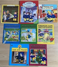 Vintage  Fireman Sam Book Bundle x8 Books Inc Lift The Flap & Story Collection