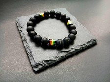 Black Onyx Bracelet: Rasta