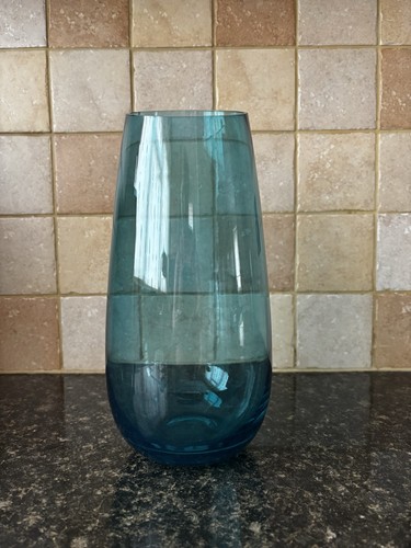 Blue teal glass - teal, 28cm