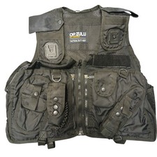 Op.zulu Tactical Duty Vest Ex Police Equipment Black Small De-Badged Defect