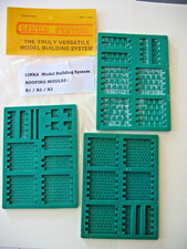 THREE  Linka Building System ROOFING Rubber Moulds OO Gauge: R1/R2/R3