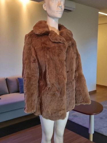 Vintage brown coney - fur, coat