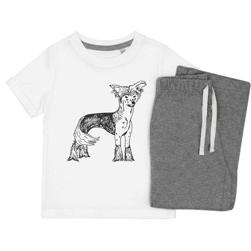 Chinese crested dog - crested, kids