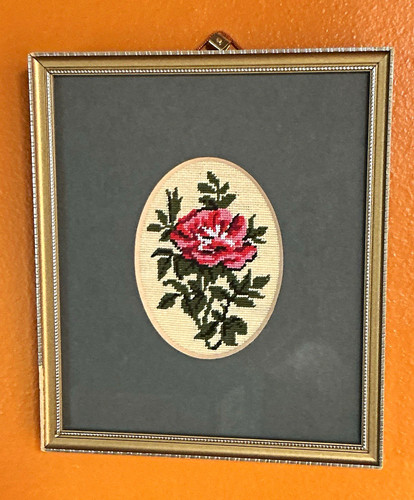 Framed finished cross - framed,