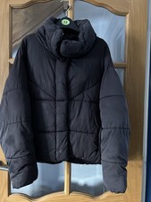 LADIES BLACK PADDED JACKET by TOP SHOP size 8 Worn as seen Good condition