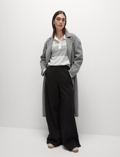 Marks & Spencer Womens Black Wide leg Trousers - M&S