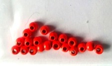 PACK OF 20 COUNTERSUNK 3.2 MM BRASS BEADS FOR FLY TYING- CHOICE OF COLOURS