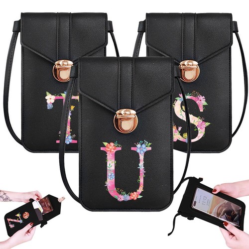 Leather phone bag women touch - leather,