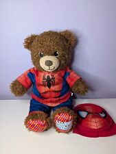 Happy Birthday Spiderman Build A Bear BAB Soft Toy Teddy Plush Superhero Costume