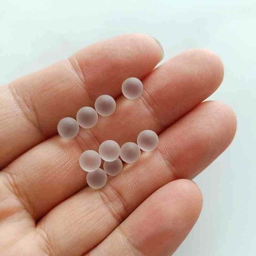 Round small glass beads 5mm - beads, to
