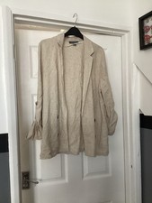 Ladies Primark Beige Linen Mix