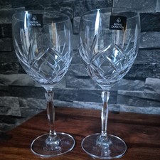 2× ROYAL DOULTON CRYSTAL -