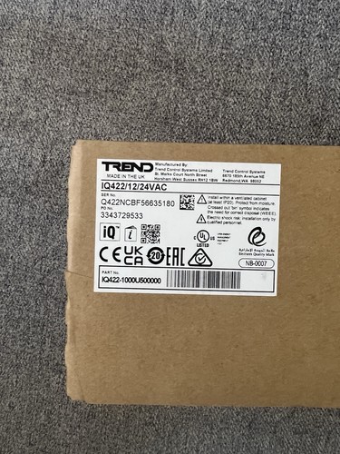 Trend iq422 controller - trend,