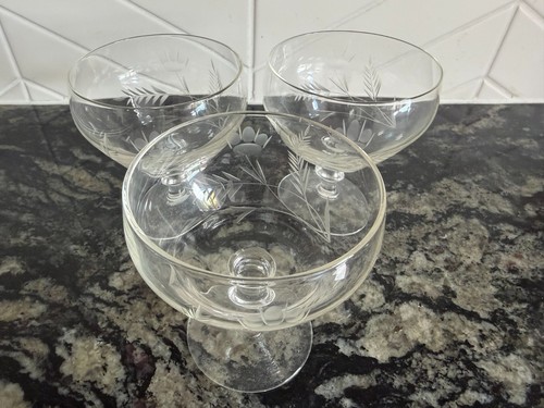 Vintage etched glass - vintage,