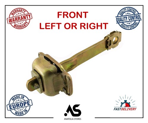 Door check strap hinge - door, front