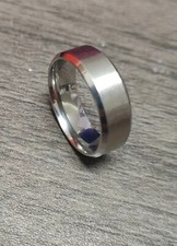 Men silver 8mm - 8mm, brushed