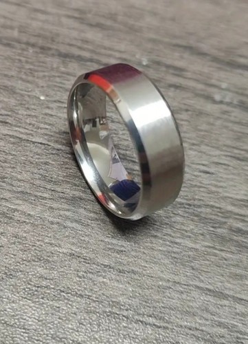 Men silver 8mm brushed - silver,
