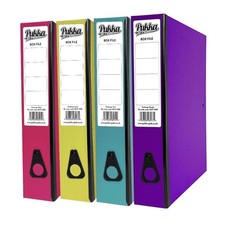Pukka A4 Foolscap Box File Secure Document Storage With Spring Clip - STRONG