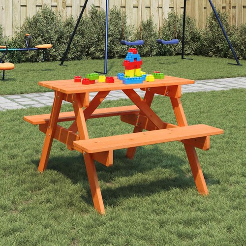 Kids wooden picnic - table, for
