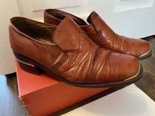 Mens Vintage Shoes Size 9  Retro 70s Soul Heel Shoes