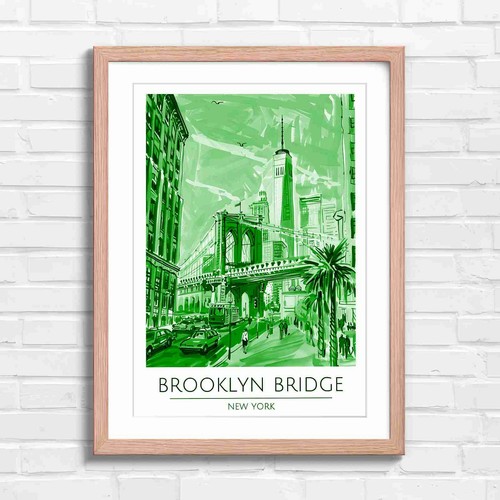 Brooklyn bridge new york art - bridge,